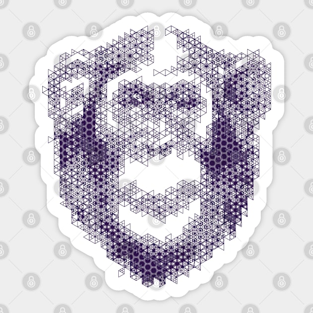 Kumiko Chimpanzee Animal Portrait Sticker by shultcreative